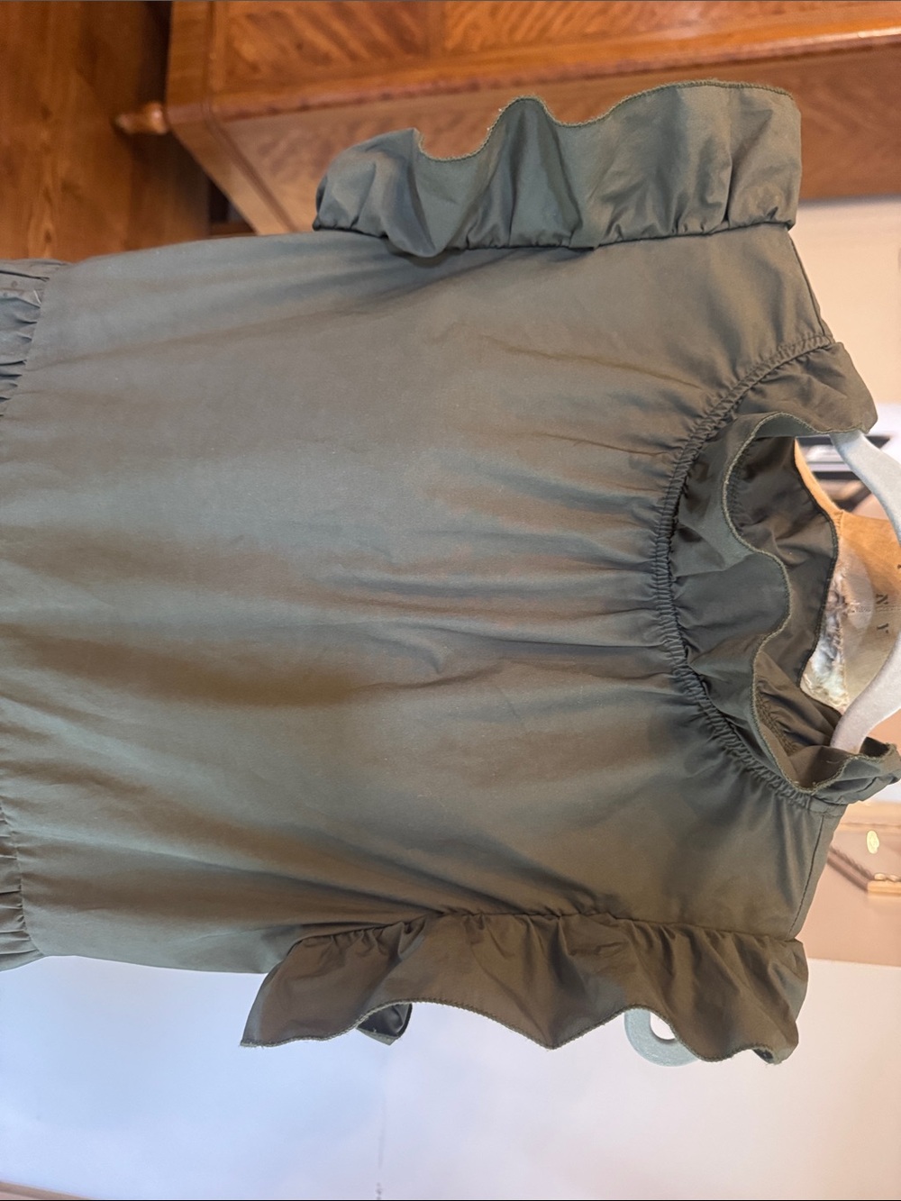 Chepe Italy cotton dress small olive green